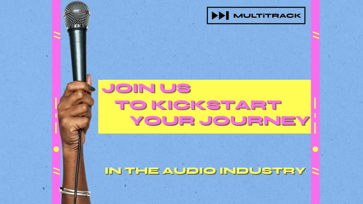 Applications for the Multrack Fellowship 2024 are OPEN! We’re looking for emerging audio talent for paid placements at some of the top audio companies in the UK. Head to our website to apply and be sure to read the FAQ Applications close on June the 3rd multitrack.uk