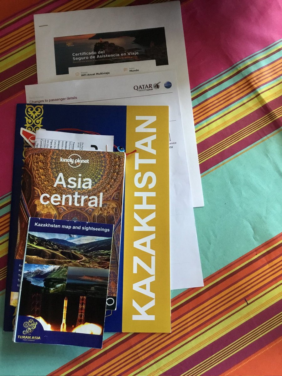 Todo listo para mi próximo viaje a Kazajistan una zona del mundo que me apasiona. Ya solo me queda Turkmenistan q dejo para el 2025.