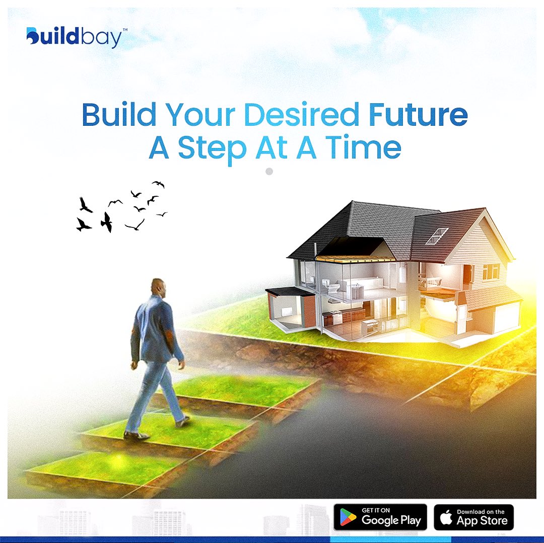 The Future of Your Dreams Awaits You!!!

Get started in the right direction by getting your slots in Olumo City with N450,000 only.

Download the Buildbay App NOW or Send a DM to secure your slots.

#buildbay
#landowners
#MondayMotivation 
#buildbayapp