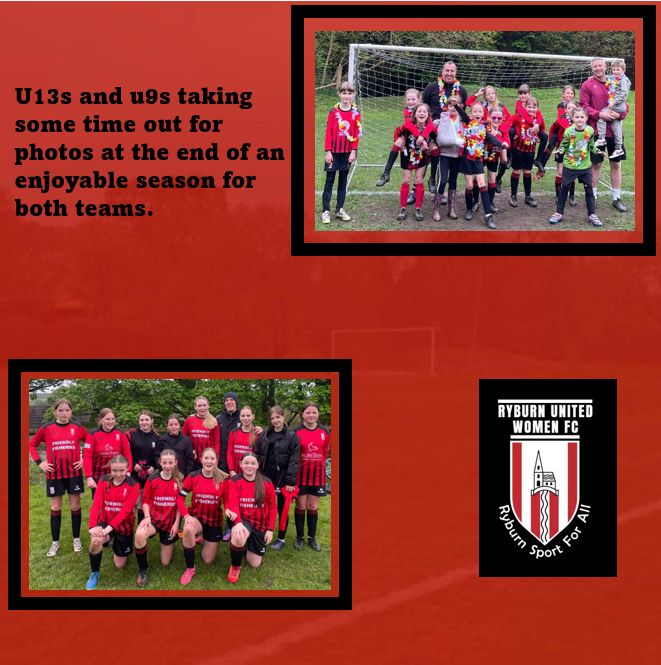 Super games from the Ryburn Utd women’s section.  Our u13s and u9s closing out their season with a couple of fabulous matches.
@ryburnutdjnrsfc @ryburnutdfc @_WRGFL #womensfootball #girlsfootball #womeninsports