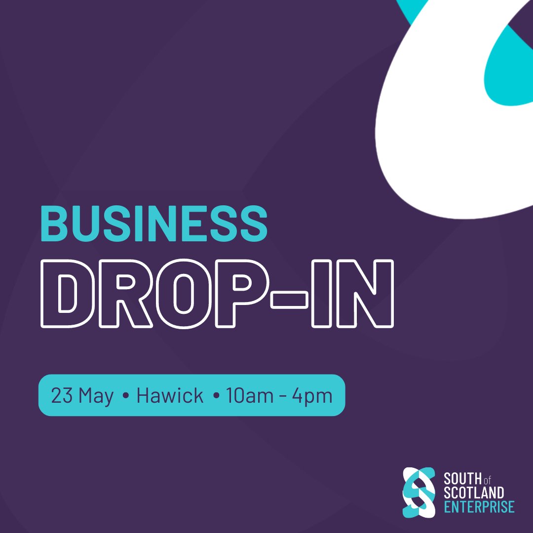 Are you looking for help and support to grow your business? 🤔 Come along to our Business Drop-in at Hawick Business Centre! 🤩 📅23 May 🕙10am to 4pm Register your interest ⬇️ southofscotlandenterprise.com/events-trainin… #SuccessStartsHere