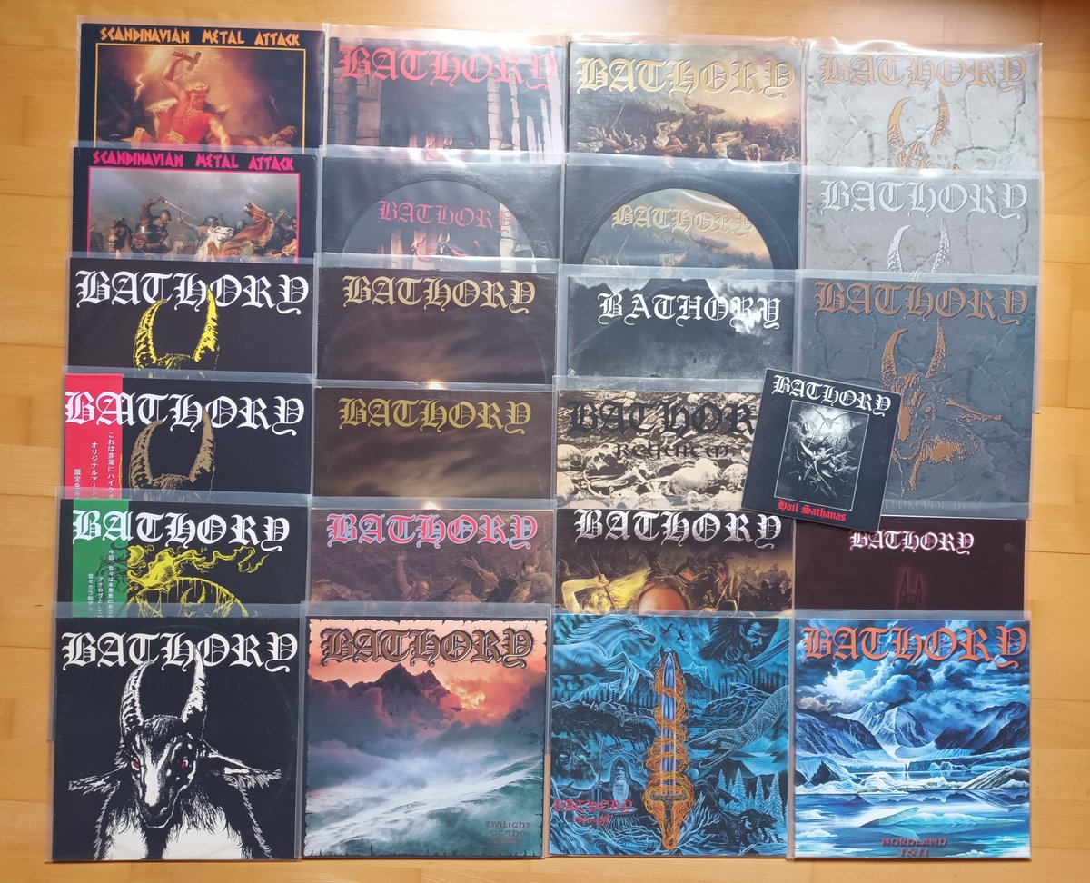 Bathory 🇸🇪🤘- Vinyl Collection 🤘 Hail Quorthon!
#Bathory #Quorthon #Blackmetal #Metalcollection #Vinyl