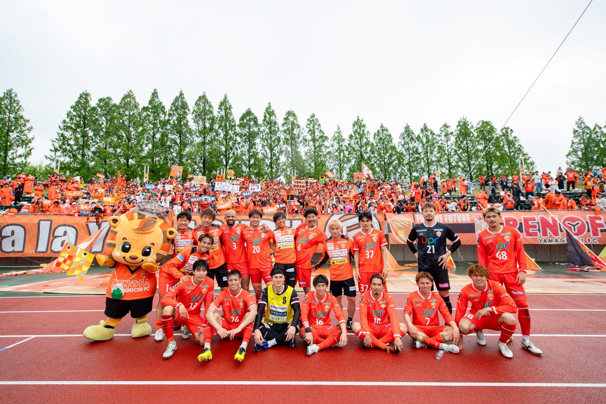 5.6🆚山形

勝利！！
悪天候の中、各地から熱いご声援をありがとうございました！

#renofa #総力