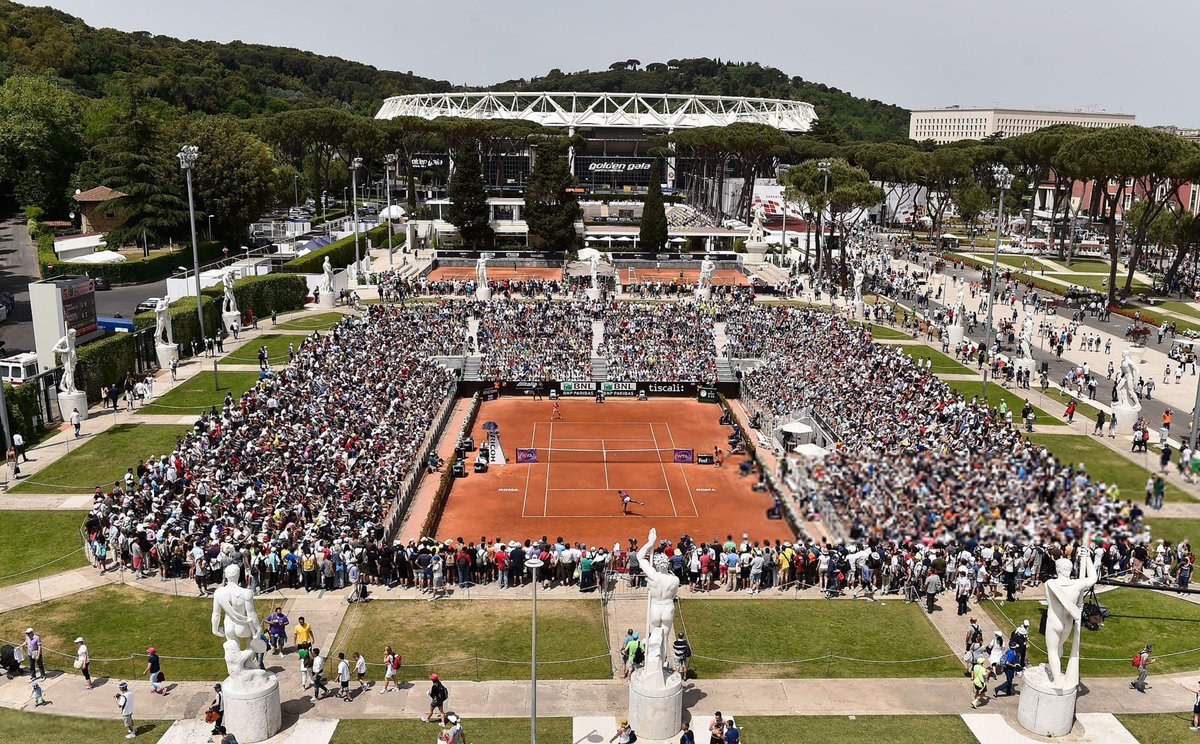 Hoy empieza el Masters 1000 de Roma, probablemente el torneo con la pista más bonita del circuito, la Nicola Pietrangeli del Foro Itálico: