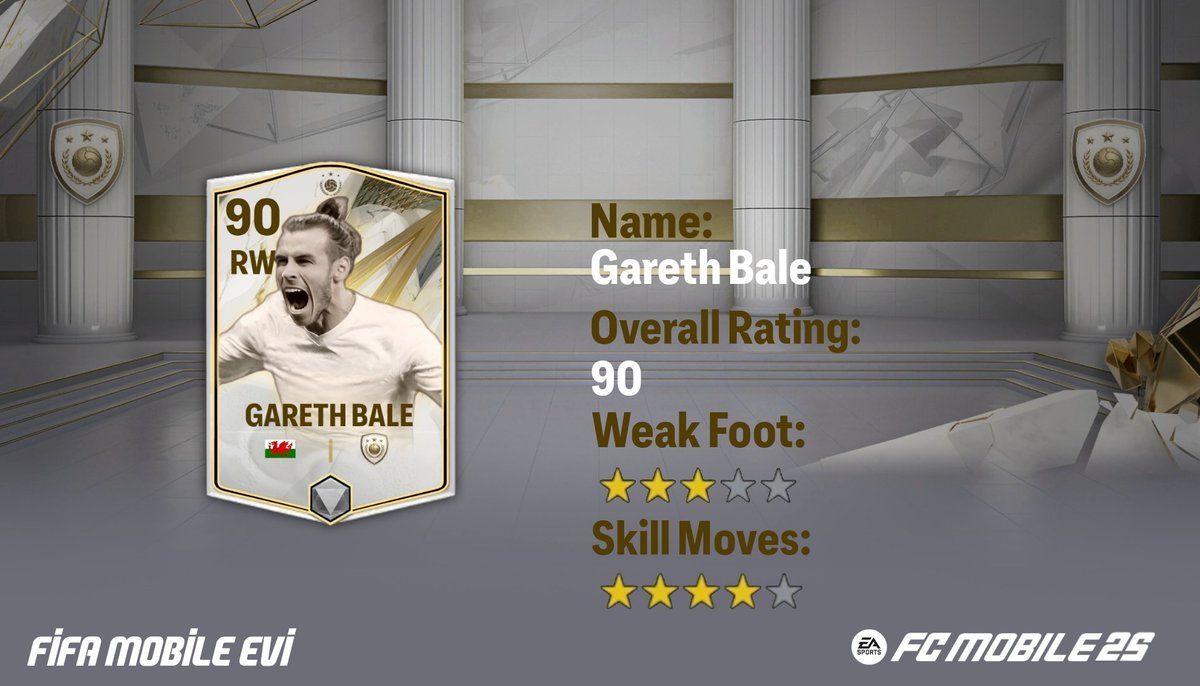 Future Icon Gareth Bale ın FC mobile 

There are leaks that many icons will come to FC 25, but do you want to see Gareth Bale as an icon ? 🤔

@enezsarioglu @MadridistaaFC @khoonigamingg @FirstHalfYT @Nakata767
#fc25 #garethbale #FCMobile #FC24 #easports