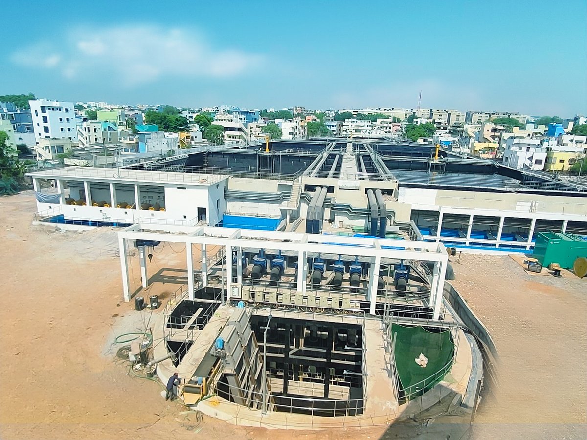 These images were taken at the 133 MLD #FatheNagar #SewageTreatmentPlant, which #MEIL is executing as part of the 17 STPs project in #Hyderabad. Once ready, these STP’s will make Hyderabad a clean city and reduce the water pollution.
#MeghaEngineering