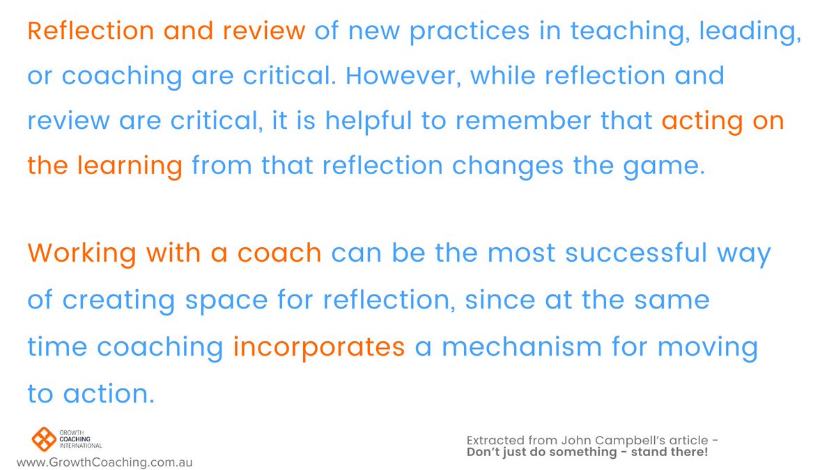 A short snippet from an article in one of our past CoachED editions CoachED is our regular e-publication. We share the 𝐶𝑜𝑎𝑐ℎ𝑖𝑛𝑔 𝑖𝑛 𝐸𝑑𝑢𝑐𝑎𝑡𝑖𝑜𝑛 insights, news & events Sign up for free & get the publication delivered to your inbox #educoach growthcoaching.com.au/signup/