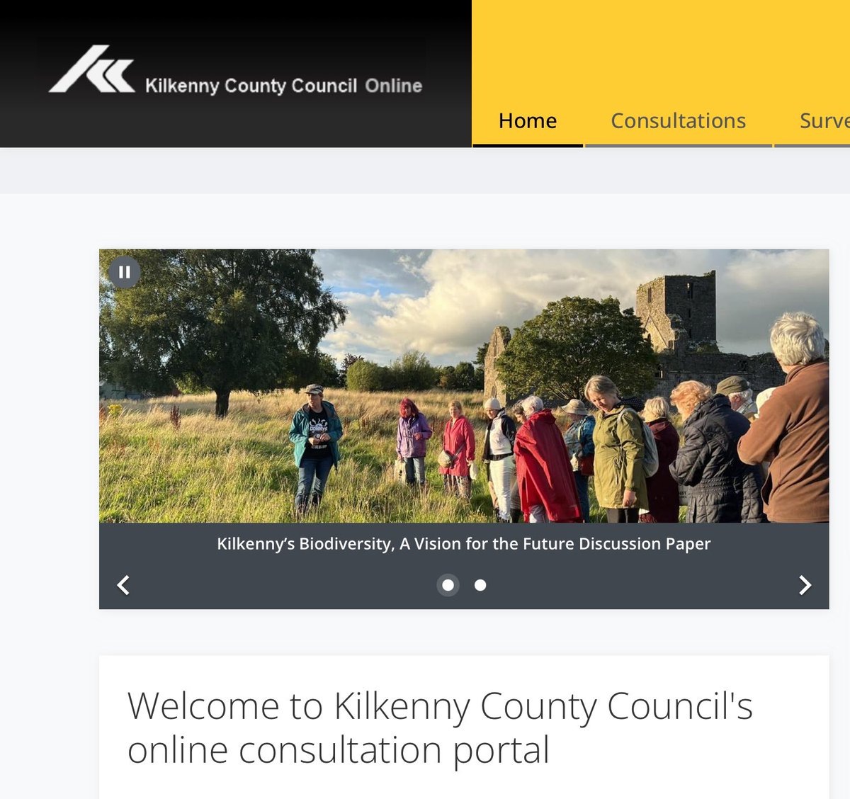 Kilkenny County Council would like to hear your views on nature, listen to your ideas on how we should be addressing #biodiversity loss. See #Kilkenny County Council’s public consultation portal: consult.kilkenny.ie @KilkennyPPN @KilkennyChamber @KilkennyNotices