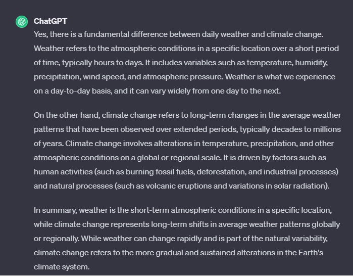 @EssexPR @UN Tell me you don't know the difference between daily weather and climate change without telling me you don't understand the difference between daily weather and climate change.