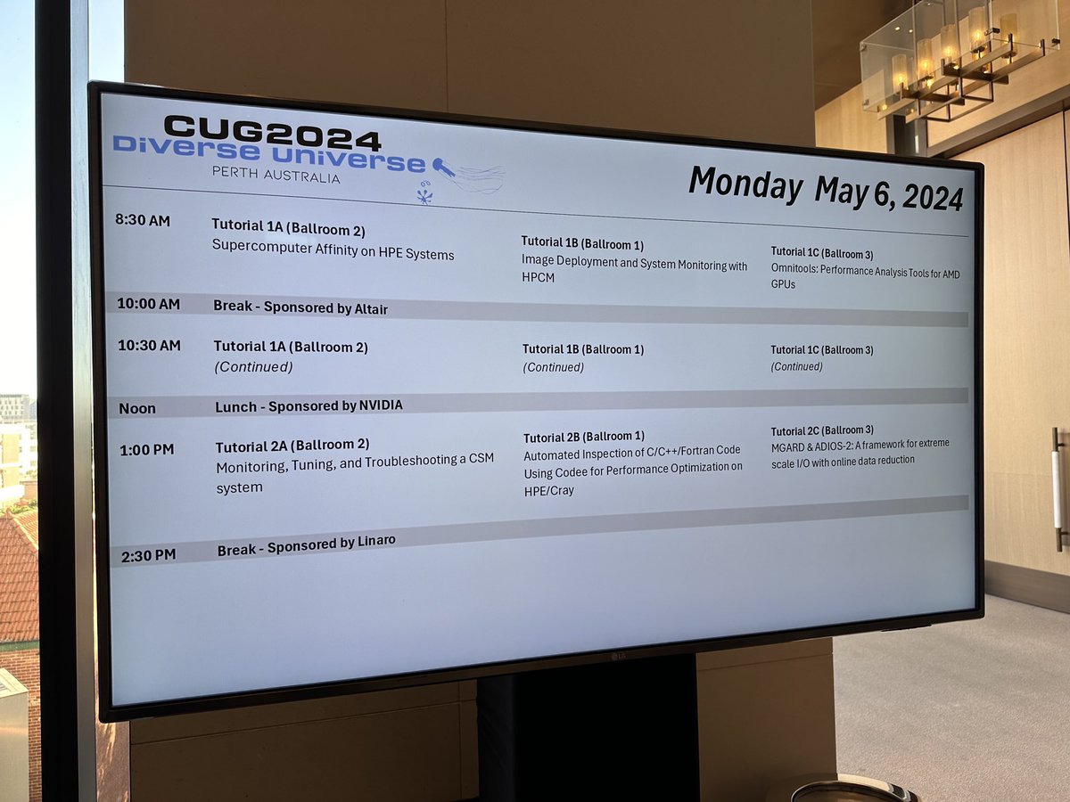 Cray User Group tweet media