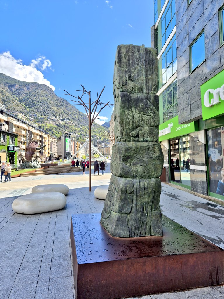 There's a lot of public art on display around #AndorraLaVella 🇦🇩🇦🇩🇦🇩 #Andorra