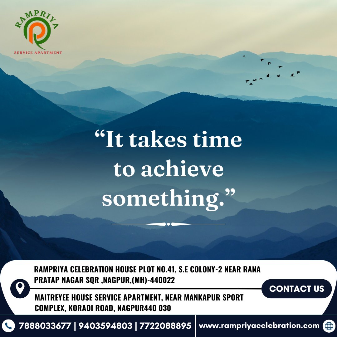 Great achievements take time. Keep going, you're closer than you think! 📷📷
.
.
#achievementinprogress #keepgoing #patiencepaysoff #viralpost
#viralpost #nagpur #nagpurcity #rampriyaservices