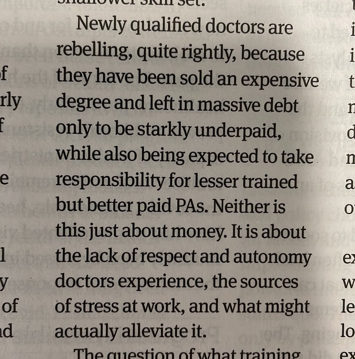 Why would the UK choose to do this to its next generation of doctors ?? (As described in @bmj) They are doing something similar to GPs (which is why you can't get an appointment) Did the public agree to this?