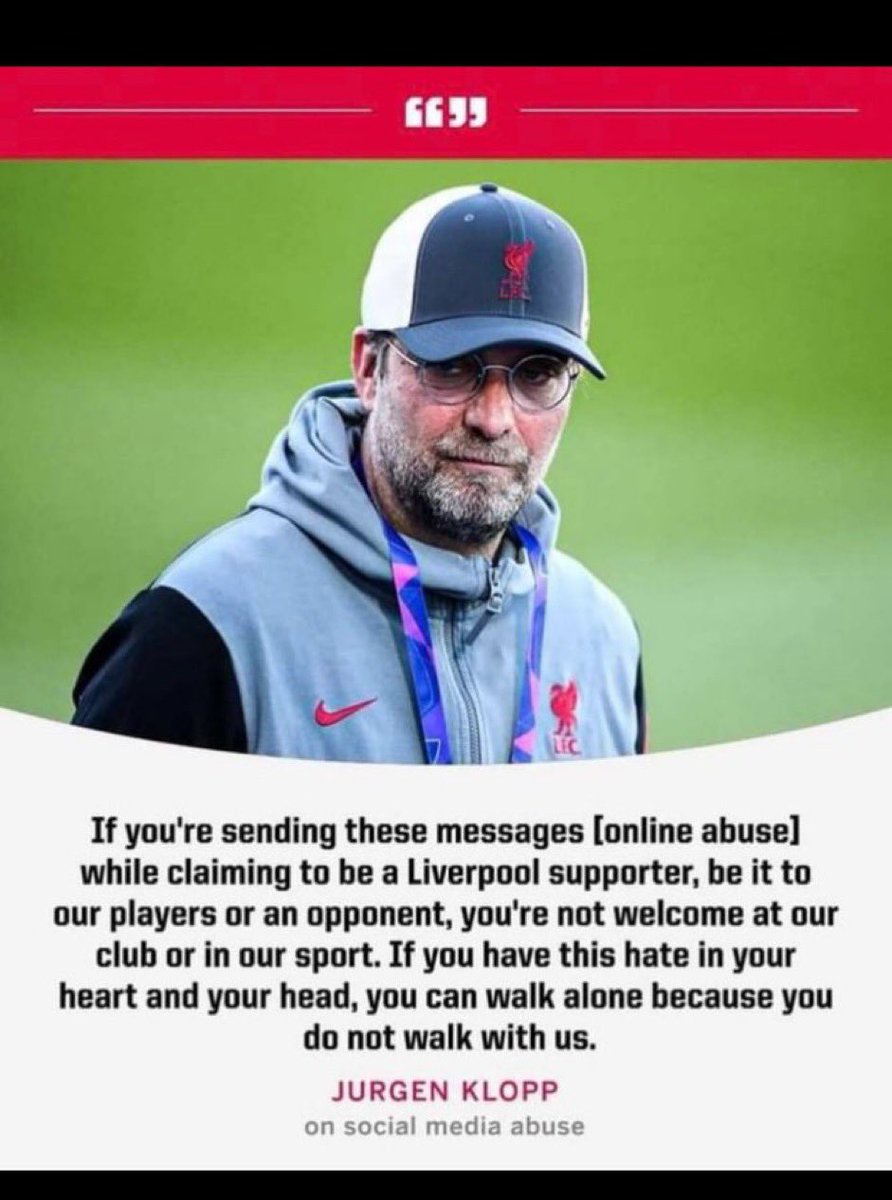 A message to Liverpool fans that don’t back their own players for example Darwin Nunez 

This is from you’re own manager 😭