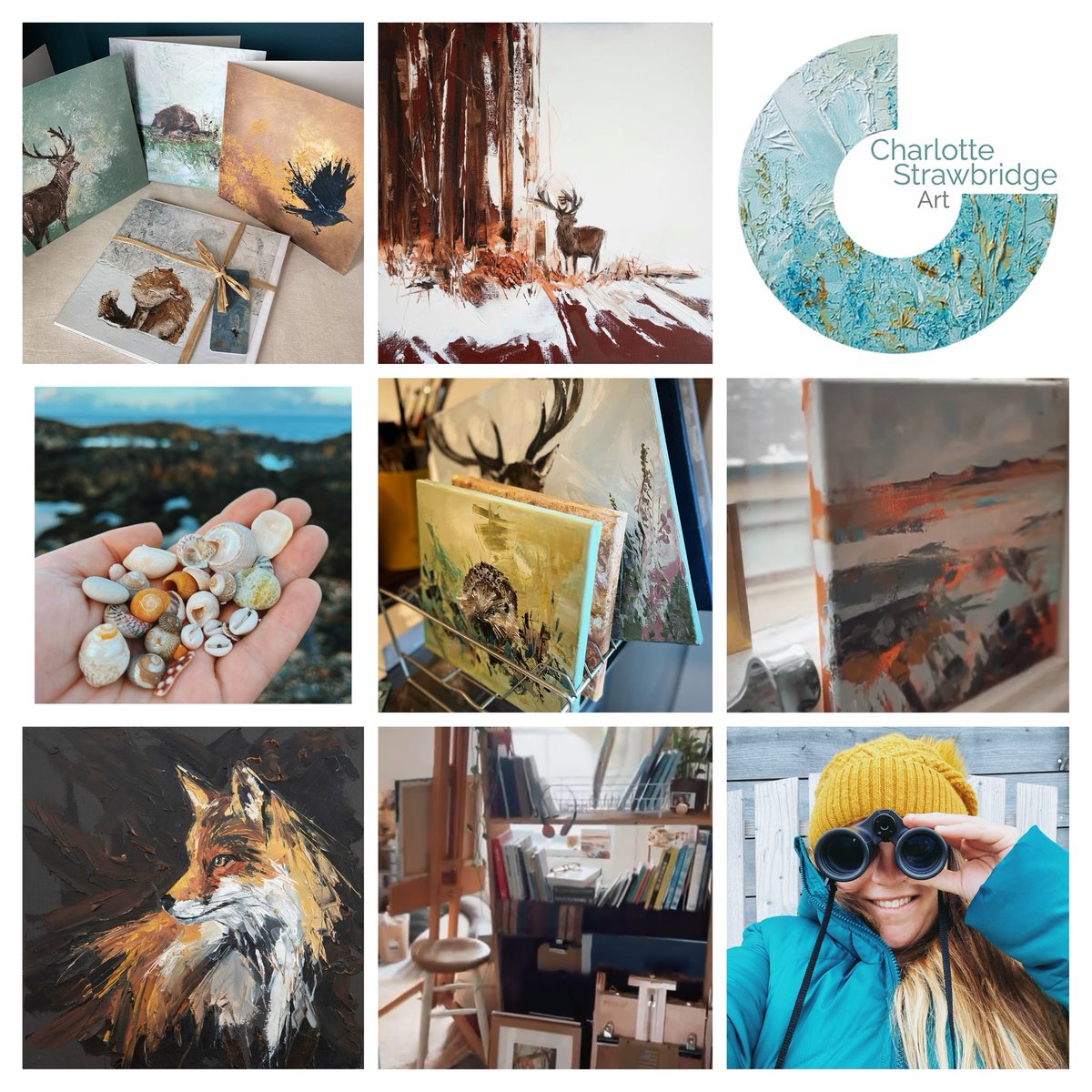 A little snapshot of me, my world and my work… charlottestrawbridge.co.uk/art #artist #art #smallbusiness #snapshot