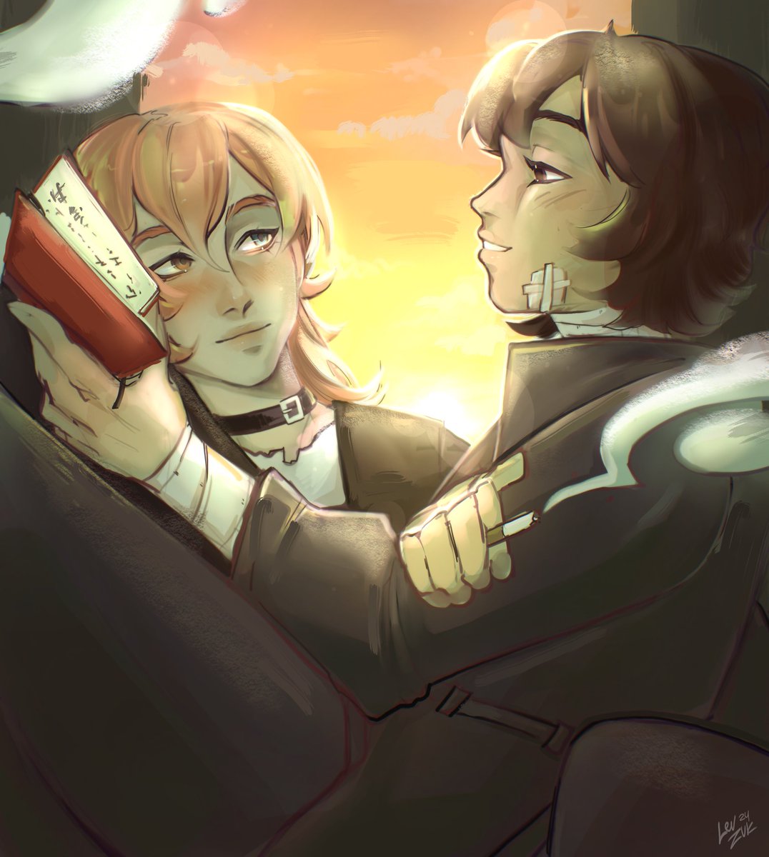 you're just kids who crawled into an abandoned building, he reads you his stupid books, and all is well, but after a couple minutes you realize you're in love with Dazai Osamu (this is going to be a disaster) #bsd #skk #soukoku #украрт #укрбсд