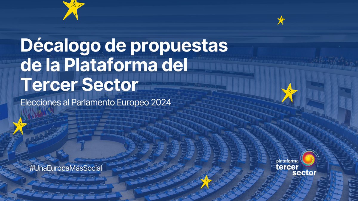 🇪🇺 La Plataforma del #TercerSector presenta 10 propuestas sociales para las #EleccionesEuropeas. 

Por #UnaEuropaMásSocial ⬇️

plataformatercersector.es/es/noticias/pl…