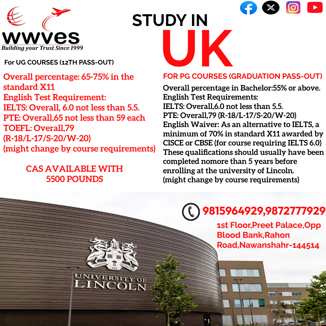 Study in UK
For UG Courses (12th pass-out)
For PG courses (Graduation pass-out)

#unitedkingdom#bestcolleagues#studyabroad#abroadlife#topuniversities#highsuccessrate#FastProcessing#easymethod#StudyinUnitedKingdom#bestopportunity2024#ugcouses#PGCourses#abroadlifestyle
Edit