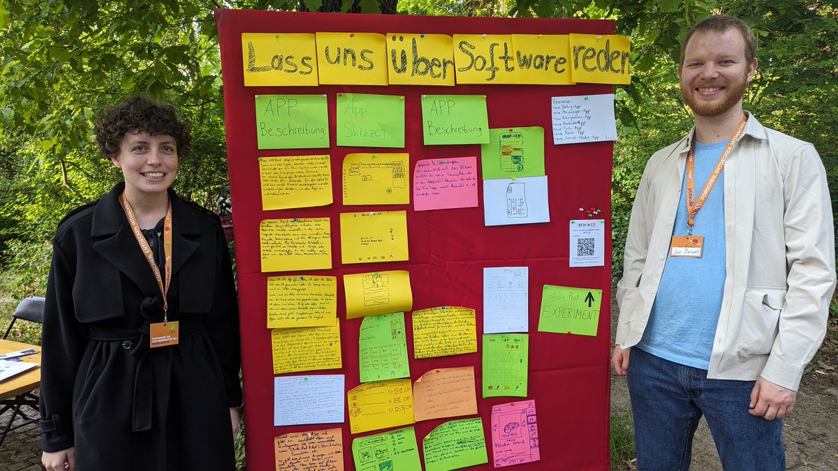 NFDIxCS (@nfdixcs) on Twitter photo Our interactive experiment "Let's Talk About Software" was emphasizing the importance of clear communication in software documentation. Participants described and guessed software based on descriptions and sketches. Results: rb.gy/ruk4am
#ptdw #ptdw2024 <a href="/unipotsdam/">Universität Potsdam</a> Our interactive experiment "Let's Talk About Software" was emphasizing the importance of clear communication in software documentation. Participants described and guessed software based on descriptions and sketches. Results: rb.gy/ruk4am
#ptdw #ptdw2024 <a href="/unipotsdam/">Universität Potsdam</a>