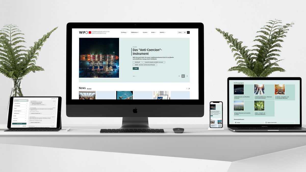 WIFO (@wifoat) on Twitter photo #WIFO launcht neue Website
Jetzt unsere Wirtschaftsforschung übersichtlich, intuitiv und barrierefrei erleben: wifo.ac.at/news/wifo-laun…
Feedback erwünscht: website@wifo.ac.at #WIFO launcht neue Website
Jetzt unsere Wirtschaftsforschung übersichtlich, intuitiv und barrierefrei erleben: wifo.ac.at/news/wifo-laun…
Feedback erwünscht: website@wifo.ac.at