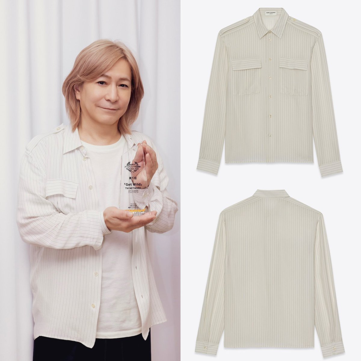 TKcostume's tweet image. Shirt
Saint Laurent

2024.5.6
from @s50otoko 
5/21発売『80年代アニメソング総選挙』📕
(1位Get Wild🥇)
小室哲哉さんのインタビューが掲載されます
showa-club.com/products/80s-a…

#TMNETWORK
#小室哲哉
#Tecci𓀠
#てっち衣装部