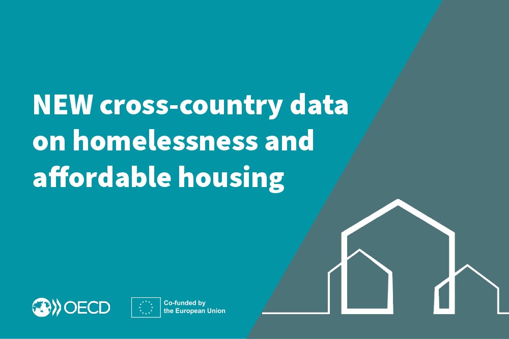 🧩 Over half of OECD and EU countries have an active national strategy to combat #homelessness. Many of them report #HousingFirst and housing-led approaches that prioritise access to immediate, long-term housing and tailored support. 👉 Find out more oecd.org/housing/data/a…