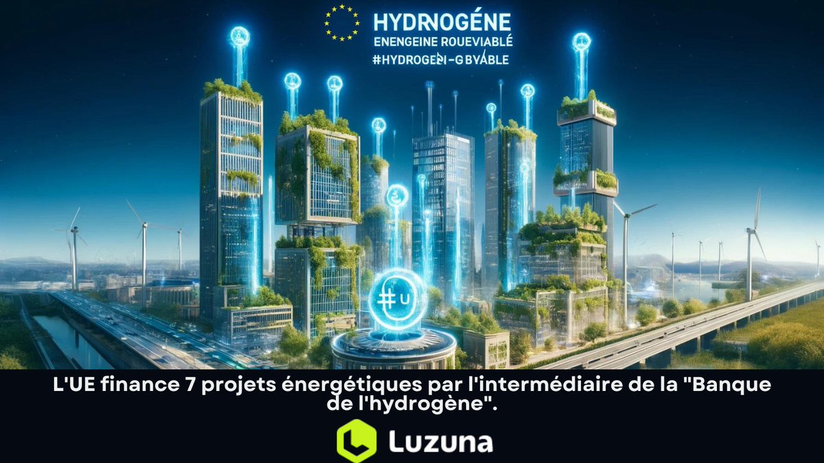 #UE #hydrogène #énergierenouvelable #durable #neutralitécarbone #énergie #environnement #développementdurable #climat #futur