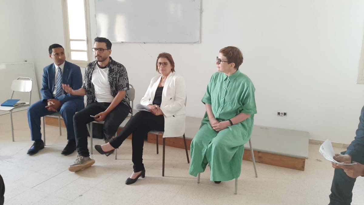 Latvian journalist Rita Ruduša leads a workshop on audiovisual deepfakes and takes part in the expert panel discussion “Impact of #AI on Freedom of Expression” during #NefzawaCity Hackaton of Tunisian 🇹🇳 Association of Youth Media. #LatviaUNSC

➡️  mfa.gov.lv/en/article/lat…