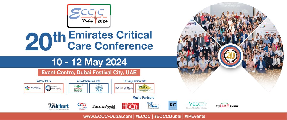 Finance World Magazine is glad to be a media partner of the Emirates Critical Care Conference 

Experience a world of innovation and collaboration at the Emirates Critical Care Conference!

#FinanceWorld #FinanceWorldMagazine #ECCC #CriticalCare #EmergencyMedicine
