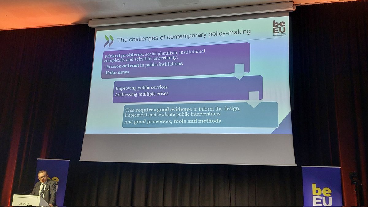 citizenIng's tweet image. Discussing Evidence Informed Policy Making today and tomorrow. Stéphane Jacobzone points out the need for improved governance, supply of impactful science, and more trust. I'll keep an eye on how communication processes can make this happen. #StrongerTogether