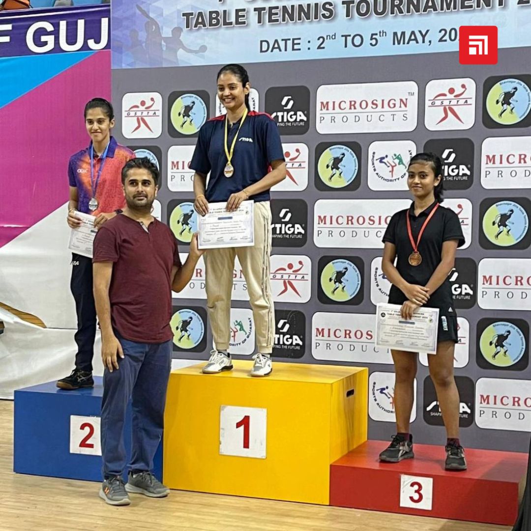 Exciting news from Chitkara University! Our talented BBA 2nd Year student, Oishiki Joardar, secures the Bronze Medal in the Women's category at the prestigious 1st Gujarat State Ranking Table Tennis Tournament 2024 in Bhavnagar. 🎉 Congratulations on this outstanding…