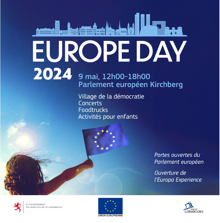 We are awaiting you to celebrate #EuropeDay with us! 👋 On 9 May, come visit our stand at Bâtiment ADENAUER in Luxembourg. Explore the European Village and enjoy concerts, food trucks and much more entertainment!