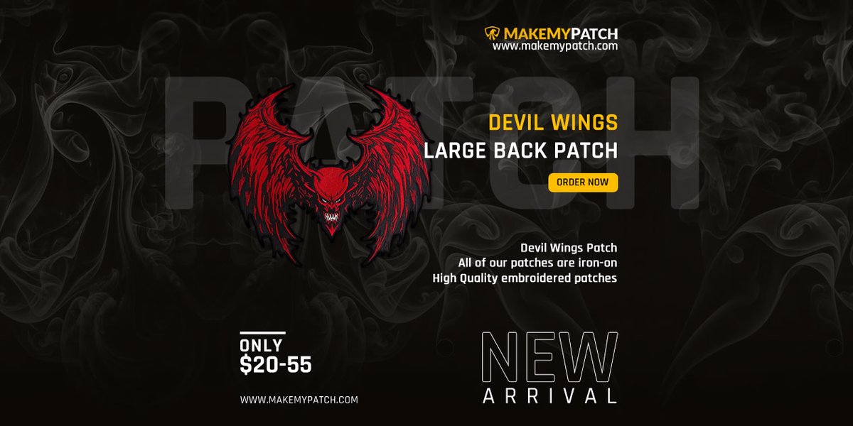 🔥 NEW ARRIVAL 🔥 

Elevate your look with the striking Devil Wings Patch - a fusion of edgy charm and bold style! ✨

Purchase link in first comment 👇 👇 👇

#NewArrival #CustomPatches #FashionStatement #DevilWingsPatch #StatementStyle #FashionForward