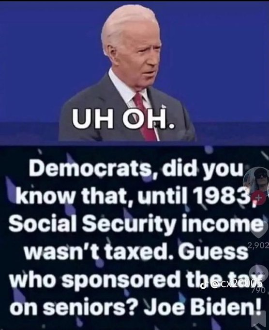 @JayeJaybird54 Joe wants HUGE HIKES on capital gains tax. Seniors, $$ you thought paying your bills in retirement, say good bye. Democrats will tax it so much, NOTHING left for you , but plenty for migrants.