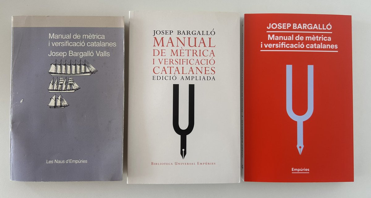 JosepBargallo's tweet image. Tres edicions en trenta anys (i una mica més): 1991, 2007 i 2024. Ara d’un roig encès @Ed_Empuries Un manual que va fent