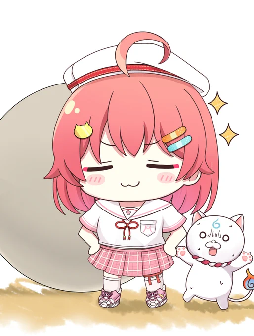 ドヤ顔で岩運んで、油断したときにPONするみこちがみたい#miko_Art #ホロライブ #みこなま 