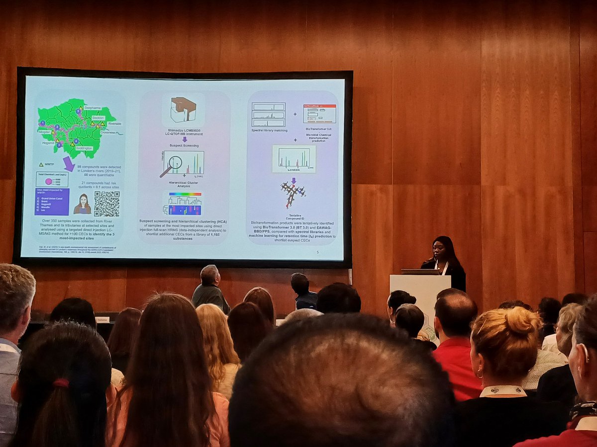 Well done to Kemi Oloyede from @ERGImperial for their excellent presentation covering the complexity of chemical transformation in the Thames @AstraZeneca @BBSRC