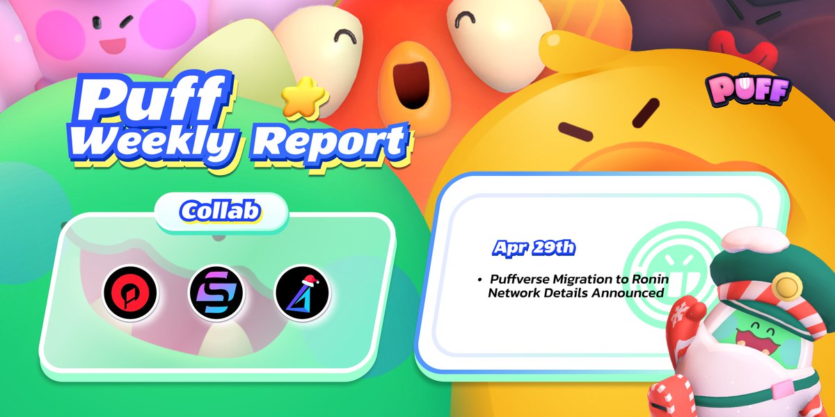 #Puffverse Weekly Report is ON 🎓 The electrifying migration is unfolding w/ fervor in ✊ Elaborate preparation for migration & airdrop 📔 Reviews of #PuffGo gameplays & character skills 📢 Last calls for today's snapshot 😉 ... MORE approaching! 🥅 bit.ly/P-Migration