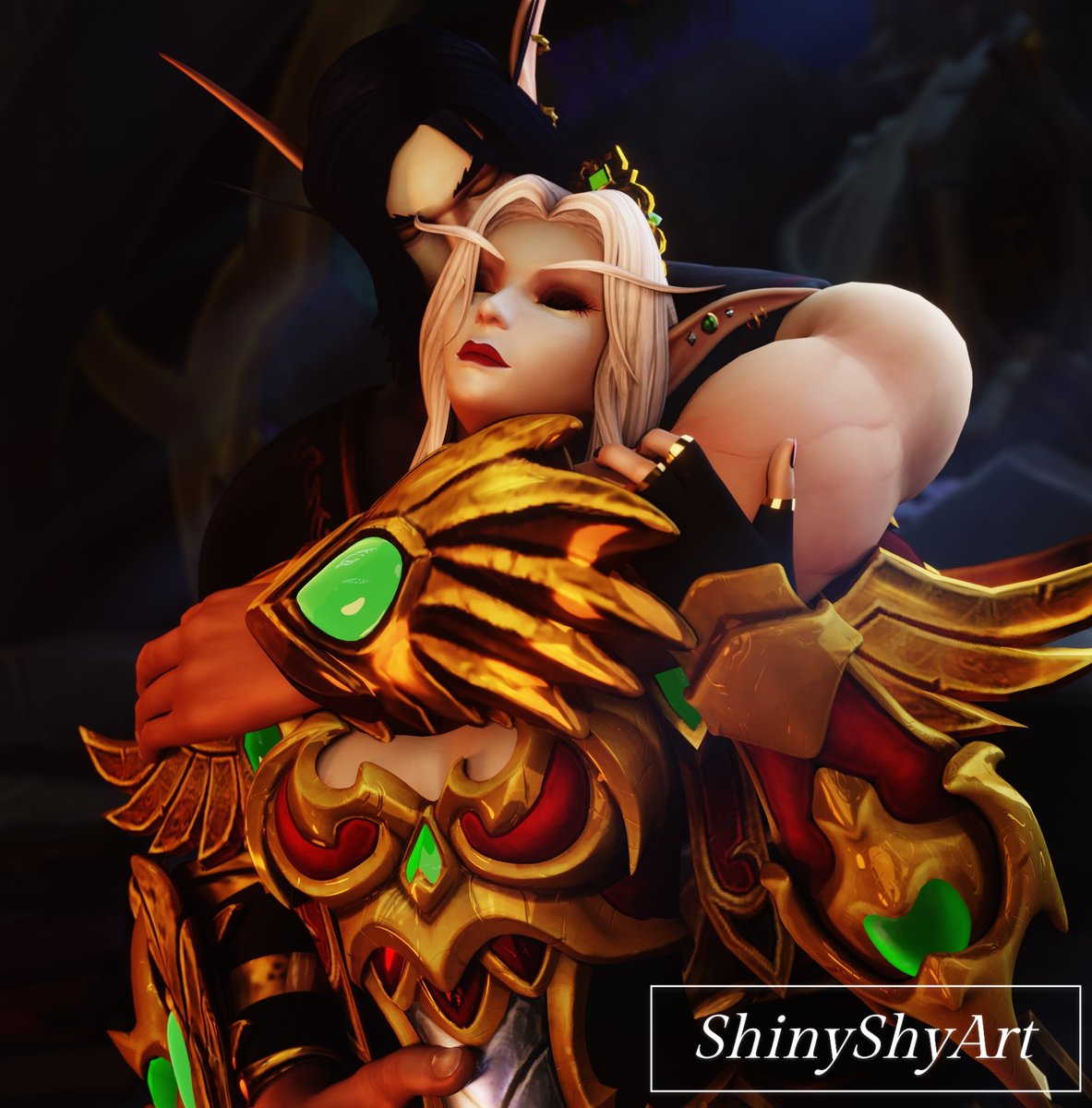 Big hugs 🥺

#ShinyShyArt #Warcraft #Bloodelf #3dart