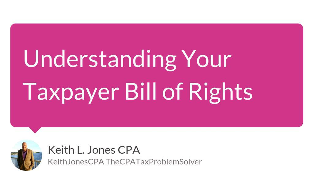 Understanding the Taxpayer Bill of Rights further enhances taxpayer confidence by ensuring clarity around the process and expected treatment. 

Read more 👉 lttr.ai/ASPRt

#FundamentalRights #TheCPATaxProblemSolver #IRS #Tax