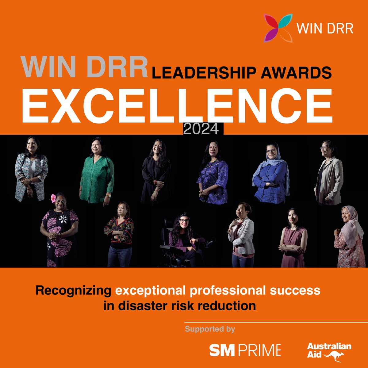 WIN #DRR Leadership Awards 🏆: Do you know a woman who has achieved exceptional professional success in #disaster risk reduction in #AsiaPacific? Nominations for the Excellence Award ($10,000) are open 👉🏾 undrr.org/news/nominatio… Thank you Australia & SM Prime for your support!