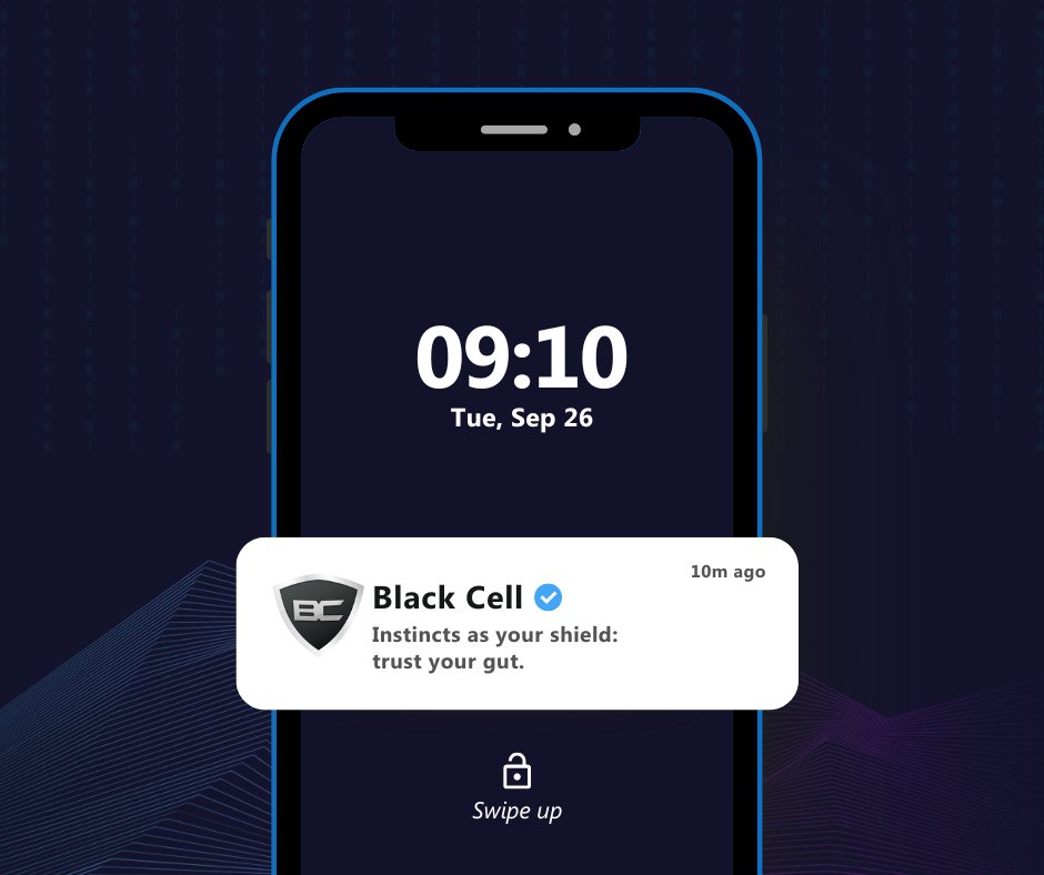 ⚠️ Friendly Cybersecurity Reminder If something seems suspicious or too good to be true, trust your instincts and proceed with caution. #BlackCell | #CyberSecurity #CyberSecurityReminder #CyberSecurityAwareness
