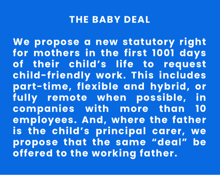 Support the Baby Deal policy idea - read our Report and let us know your thoughts! #thebabydeal #policy #womensrights #motherhood