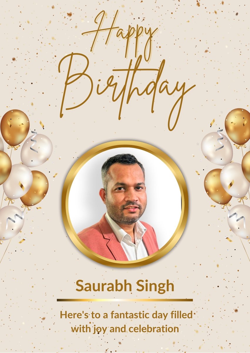 RevolveSoftech's tweet image. Happy Birthday to our Superhero C.E.O of Revolve Softech - Saurabh Singh.

May your birthday be filled with as much joy and success as you bring to our team every day.

We wish you a great year ahead!

- Team Revolve

#birthdaywishes #superheroceo #bestboss #celebration #party
