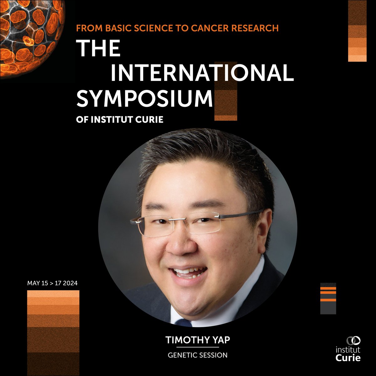 📅 Explore the forefront of #GeneticResearch at the #CurieSymposium in Paris and meet the expert Timothy Yap @MDAndersonNews, who will share insights on DNA damage response mechanisms and their clinical implications. Secure your spot now on ↘️ curiesymposium.fr/registration