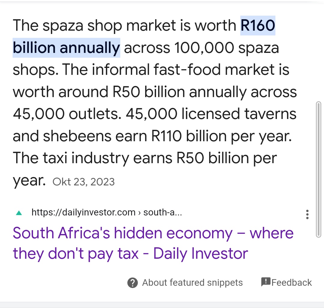 #Spaza4Locals #Spaza4Locals #Spaza4Locals The Spaza economy is 4 times the size on the TAXI industry !!