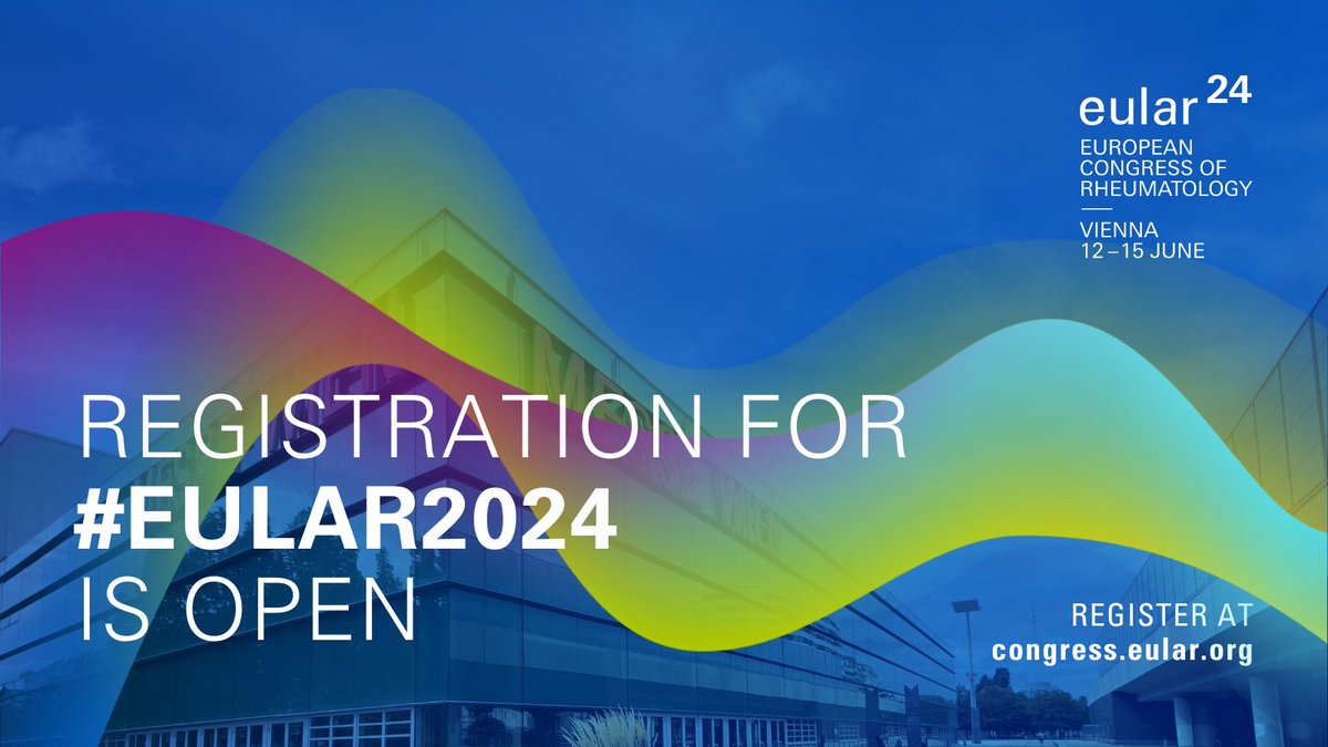 🎉 Registration for the highly anticipated #EULAR2024 in Vienna is officially open! 📢Secure your spot now and enjoy the advantage of special prices! Visit and register today!👉pulse.ly/q0hd6uf0nl #Rheumatology #EULARCongress