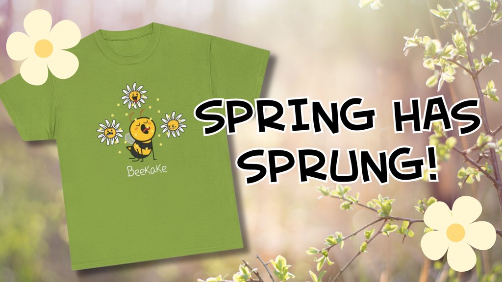 Spring has sprung with this LIMITED shirt design! Support your local pollinators this season: bit.ly/BEEKAKE