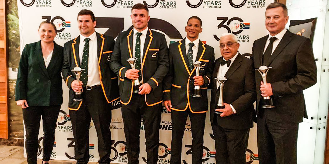 What a night for rugby at the #SASportAwards at Sun City - more here: tinyurl.com/bdhjryfv 😍 #StrongerTogether