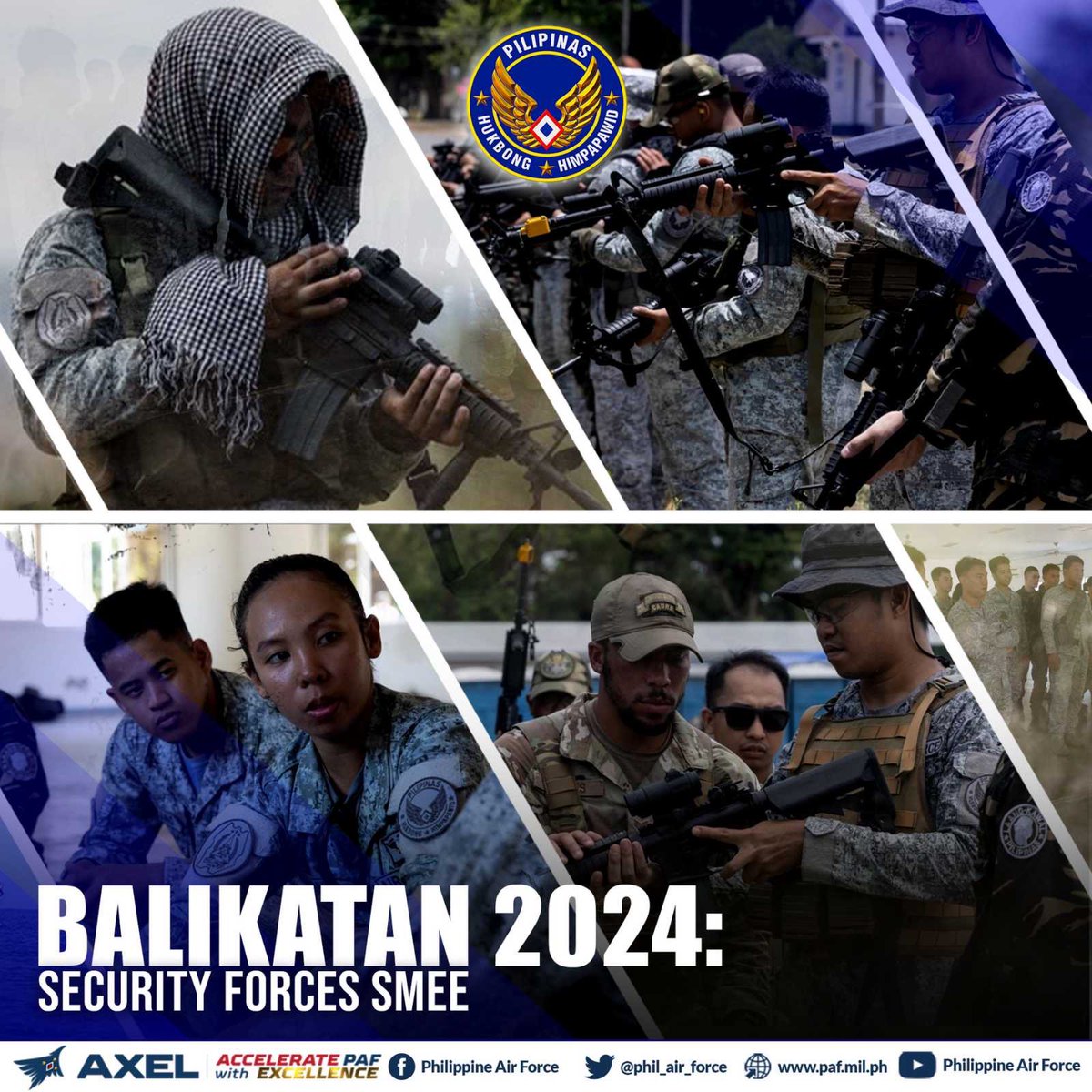 BALIKATAN 2024 | PAF engages in Security Forces SMEE

See more: facebook.com/share/p/co14zt…

#StrongAirForceStrongPHILIPPINES #AFPyoucanTRUST #Balikatan2024